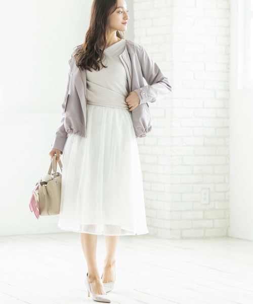 12Twelve Agenda（トゥエルブ　アジェンダ）の「カシュクールバックリボンニットプルオーバー（ニット/セーター・レディース・チャコールグレー/ブラウン/グレイッシュベージュ・M）」の10枚目の写真