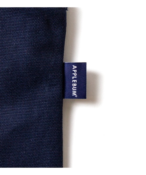 APPLEBUM（アップルバム）の「Flower Logo Canvas Zip Tote（トートバッグ・メンズ・ネイビー・FREE）」の8枚目の写真
