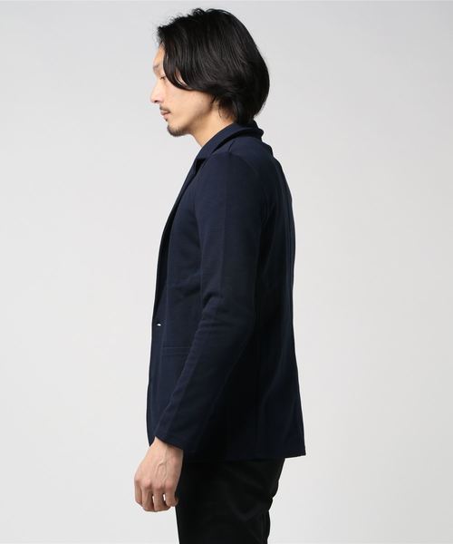 INNOCENT(イノセント)の「カルゼダンボールジャケット(テーラードジャケット・レディース・ネイビー/杢グレー/ブラック/チャコールグレー・MEDIUM/X-LARGE/LARGE)」の5枚目の写真