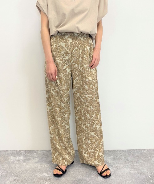 LOWRYS FARM(ローリーズファーム)の「ペイズリーパンツ 886372(その他パンツ・レディース・ブラウン/イエロー/アイボリー・FREE)」の2枚目の写真