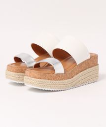 KOBE LETTUCE | バイカラー異素材ジュートサンダル(サンダル)