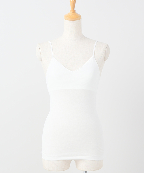 plage（プラージュ）の「【SOUPLE LUZ/スープレルース】ブラパットキャミソール（タンクトップ・レディース・ブラック/ホワイト/ボルドー・FREE）」の2枚目の写真