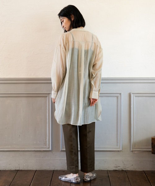 LAKOLE（ラコレ）の「ハイライズストレートチノパンツ / LAKOLE（チノパンツ・レディース・ベージュ/ネイビー/カーキ/オレンジ・SMALL/MEDIUM）」の19枚目の写真