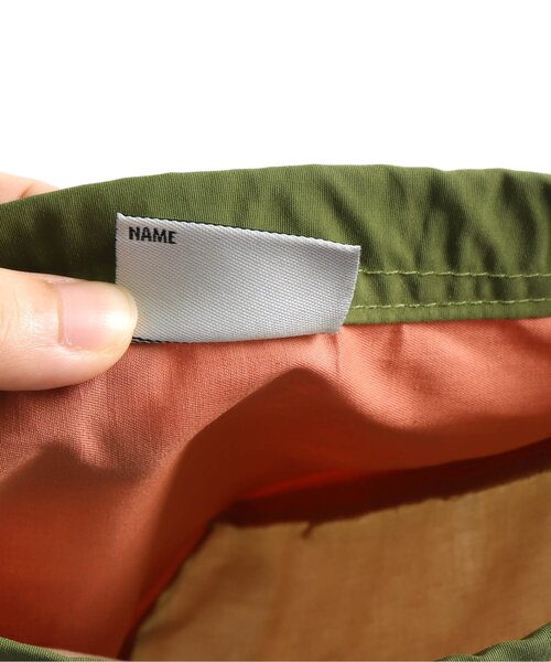 BREEZE（ブリーズ）の「■巾着（中）（ポーチ・キッズ・ブラウン/ライム/ベージュ/サックスブルー/パープル・FREE）」の8枚目の写真