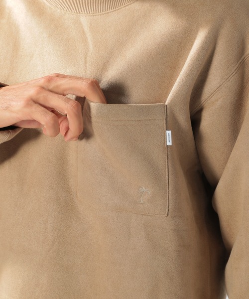 BAYFLOW（ベイフロー）の「スウェードリバーシブルボアクルー L/S（スウェット・メンズ・ベージュ/オレンジ/サックスブルー/オリーブ・SMALL/MEDIUM/LARGE）」の15枚目の写真