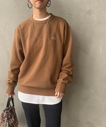 LACOSTE | [LACOSTE/ラコステ] プレミアムコットンクルーネックスウェット/ワンポイント/ベーシック/ユニセックス(スウェット)