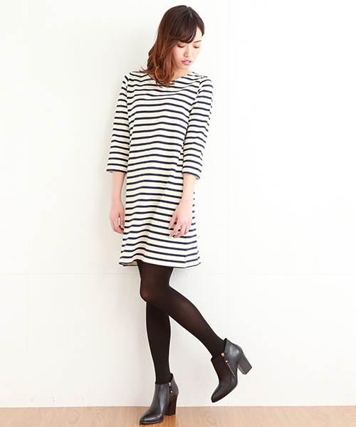 BEAMS LIGHTS Women's(ビームスライツ ウィメンズ)の「BEAMS LIGHTS× CHANTECLAIR / ボーダーワンピース(ワンピース・レディース・ネイビー/ブラウン系その他・36/38)」の11枚目の写真