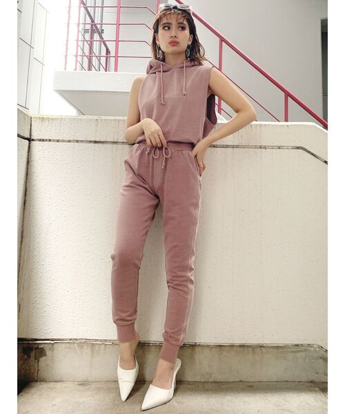 GYDA(ジェイダ)の「【セットアップ着用可】バックレースアップvintageパーカーTOPS(パーカー・レディース・ブラック/ピンク/カーキ・FREE)」の22枚目の写真