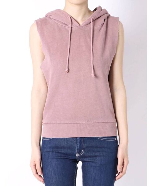 GYDA(ジェイダ)の「【セットアップ着用可】バックレースアップvintageパーカーTOPS(パーカー・レディース・ブラック/ピンク/カーキ・FREE)」の5枚目の写真