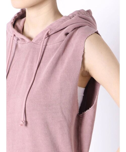 GYDA(ジェイダ)の「【セットアップ着用可】バックレースアップvintageパーカーTOPS(パーカー・レディース・ブラック/ピンク/カーキ・FREE)」の9枚目の写真