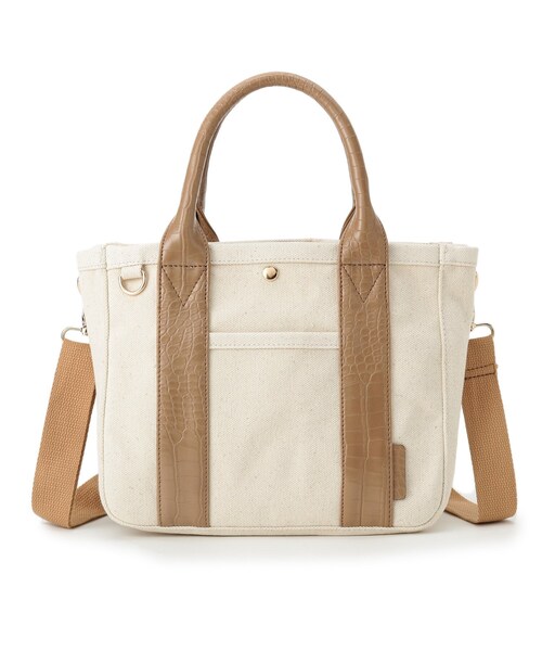 pink adobe（ピンクアドベ）の「◆【2WAY】整理整とんトート（トートバッグ・レディース・ブラック/アイボリー/サンドベージュ/ベージュ系その他/グレー系・00）」の5枚目の写真