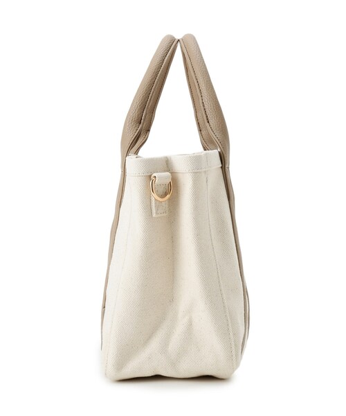 pink adobe（ピンクアドベ）の「◆【2WAY】整理整とんトート（トートバッグ・レディース・ブラック/アイボリー/サンドベージュ/ベージュ系その他/グレー系・00）」の6枚目の写真