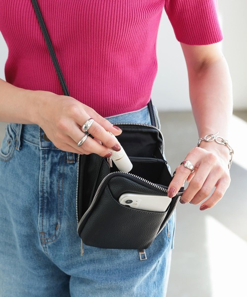 I*︎様 デニムリメイク ウォレット ショルダーバッグ グリーン