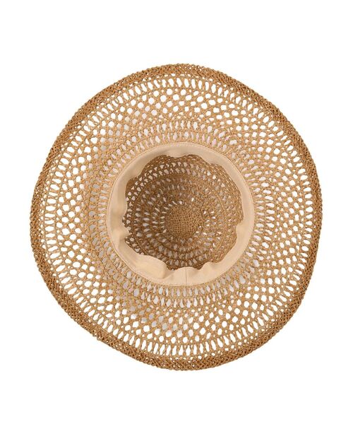 Ungrid（アングリッド）の「透かし編みHAT（ハット・レディース・ブラウン・FREE）」の4枚目の写真