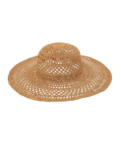 Ungrid（アングリッド）の「透かし編みHAT（ハット・レディース・ブラウン・FREE）」の3枚目の写真