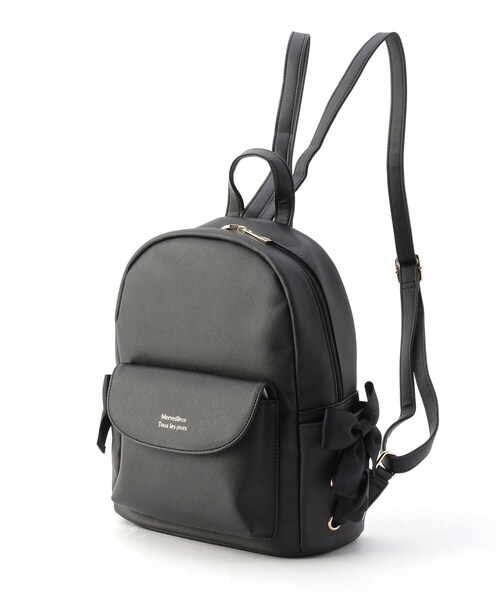 Ober Tashe（オーバータッシェ）の「サイドレースアップリュックL（バックパック/リュック・レディース・ピンク系/アイボリー/ブラック・FREE）」の4枚目の写真