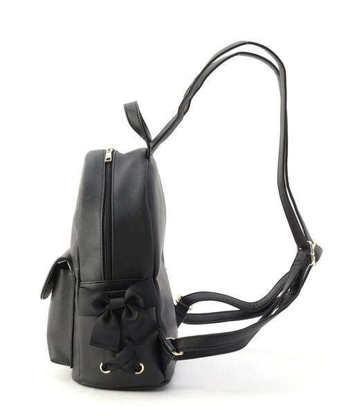 Ober Tashe（オーバータッシェ）の「サイドレースアップリュックL（バックパック/リュック・レディース・ピンク系/アイボリー/ブラック・FREE）」の5枚目の写真