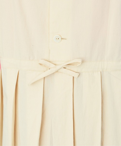 bulle de savon（ビュルデサボン）の「オーガニックコットン タックジャンパースカート（ジャンパースカート・レディース・キナリ/チャコールグレー・FREE）」の9枚目の写真