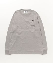 『RDS』 天竺プリントポケット付き長袖Tシャツ