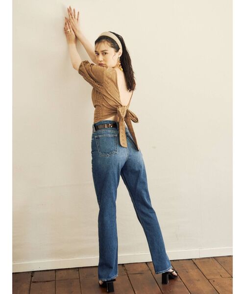 EVRIS（エヴリス）の「コットンレースバックリボンブラウス（シャツ/ブラウス・レディース・カーキ/ブラウン/ホワイト/ブラック・FREE）」の13枚目の写真