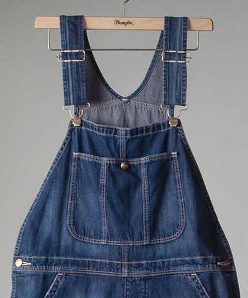 Wrangler（ラングラー）の「【Wrangler/ラングラー】Overalls/denim デニムオーバーオール（つなぎ/オールインワン・メンズ・ライトインディゴブルー/ダークインディゴブルー・L/S/M/XL）」の2枚目の写真
