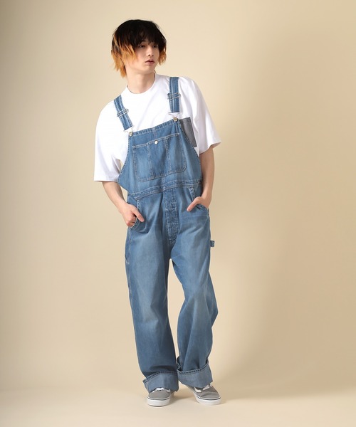 Wrangler（ラングラー）の「【Wrangler/ラングラー】Overalls/denim デニムオーバーオール（つなぎ/オールインワン・メンズ・ライトインディゴブルー/ダークインディゴブルー・L/S/M/XL）」の8枚目の写真