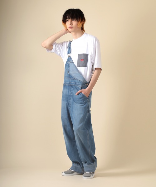 Wrangler（ラングラー）の「【Wrangler/ラングラー】Overalls/denim デニムオーバーオール（つなぎ/オールインワン・メンズ・ライトインディゴブルー/ダークインディゴブルー・L/S/M/XL）」の7枚目の写真