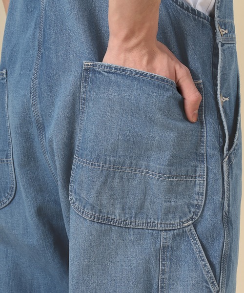 Wrangler（ラングラー）の「【Wrangler/ラングラー】Overalls/denim デニムオーバーオール（つなぎ/オールインワン・メンズ・ライトインディゴブルー/ダークインディゴブルー・L/S/M/XL）」の13枚目の写真