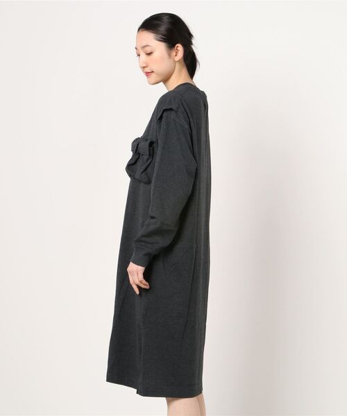 F/CE. （エフシーイー）の「F/CE./ エフシーイー RECYCLE COTTON LAYERED OP  リサイクルコットン レイヤード ワンピース（ワンピース・レディース・グリーン/ブラック・SMALL）」の3枚目の写真