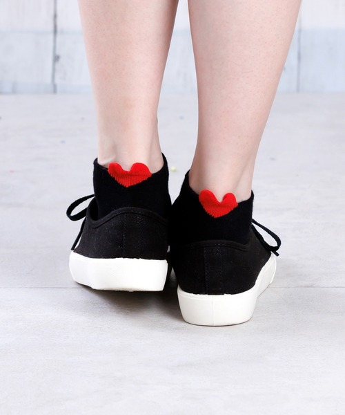 セール レディース バックハートスニーカーソックス靴下 ソックス 靴下 Kakko カッコ のファッション通販 Zozotown