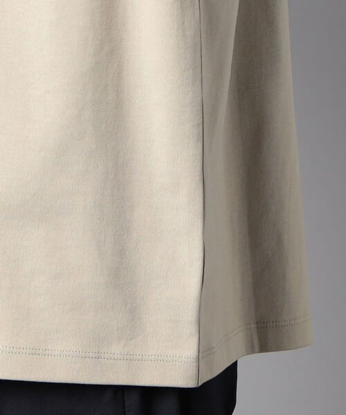 GLOSTER（グロスター）の「【SUVIN GOLD】ポケット付きTシャツ (世界最高級の超長綿使用、ツルっと冷たい肌触りが特徴！)（Tシャツ/カットソー・メンズ・チャコールグレー/ベージュ/オフホワイト・S/M/L/XL）」の9枚目の写真