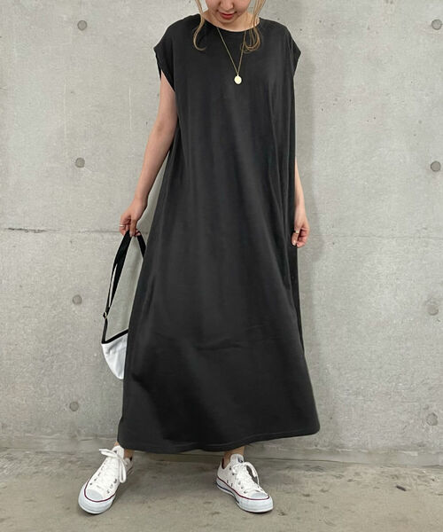 fredy repit（フレディレピ）の「スラブカットワンピース（ワンピース・レディース・チャコールグレー/ブラウン/ブラック・38）」の3枚目の写真
