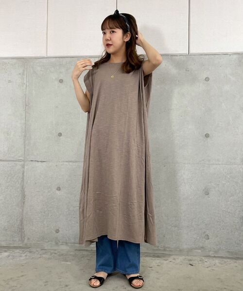 fredy repit（フレディレピ）の「スラブカットワンピース（ワンピース・レディース・チャコールグレー/ブラウン/ブラック・38）」の5枚目の写真