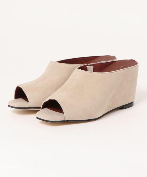 piu comoda（ピュコモダ）の「(piu comoda)ウェッジミュール（サンダル・レディース・ベージュ/ブラック/オレンジ・37/38/36/39）」の7枚目の写真