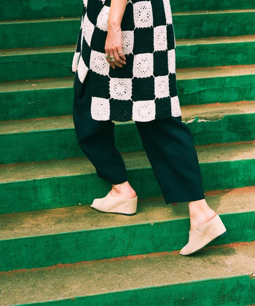 piu comoda（ピュコモダ）の「(piu comoda)ウェッジミュール（サンダル・レディース・ベージュ/ブラック/オレンジ・37/38/36/39）」の6枚目の写真