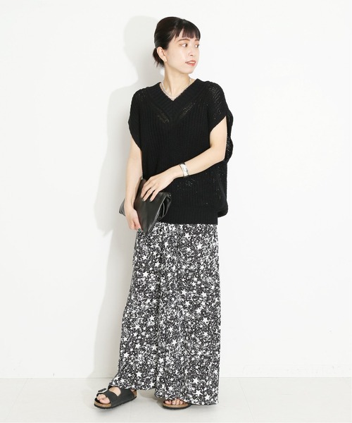 VERMEIL par iena（ヴェルメイユパーイエナ）の「Cotton linen フレンチスリーブ◆（ベスト・レディース・グレー/ベージュ/ブラック・FREE）」の22枚目の写真