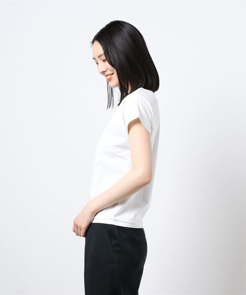 NEWYORKER（ニューヨーカー）の「ハイゲージプレーティング天竺 Tシャツ（Tシャツ/カットソー・レディース・ホワイト/グレー系その他/ブラック/カーキ・L/M）」の20枚目の写真