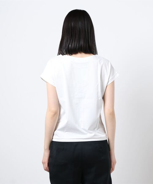 NEWYORKER（ニューヨーカー）の「ハイゲージプレーティング天竺 Tシャツ（Tシャツ/カットソー・レディース・ホワイト/グレー系その他/ブラック/カーキ・L/M）」の8枚目の写真