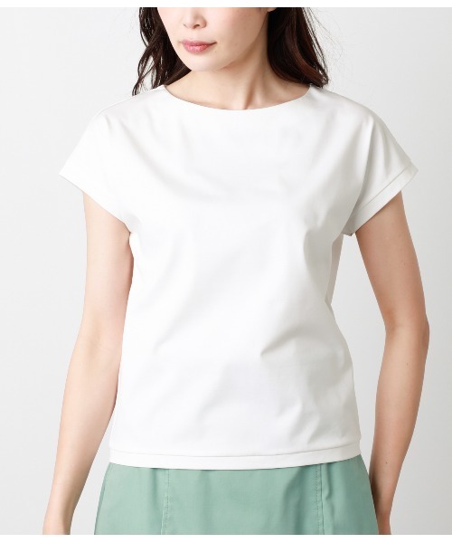 NEWYORKER（ニューヨーカー）の「ハイゲージプレーティング天竺 Tシャツ（Tシャツ/カットソー・レディース・ホワイト/グレー系その他/ブラック/カーキ・L/M）」の15枚目の写真