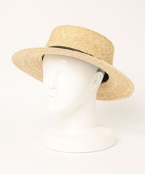 koe（コエ）の「細ピッチストローカンカン帽*（ハット・レディース・ブラック/ブラウン・FREE）」の2枚目の写真