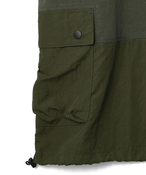 schott（ショット）の「Schott/ショット/DRAW HEM POCKET T-SHIRT/ドローヘム ポケット Tシャツ（Tシャツ/カットソー・メンズ・オリーブ/ブラック/ホワイト・X-LARGE/MEDIUM/LARGE）」の8枚目の写真