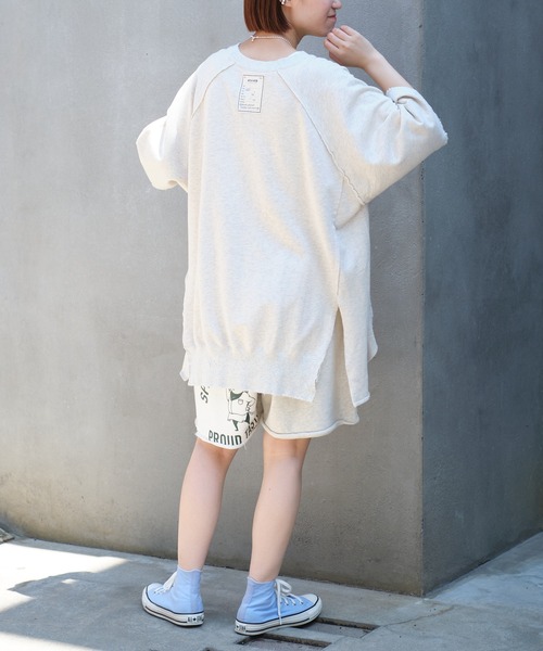 【美品】チャオパニック エシンタ スウェット トレーナー etsinta/エシンタ】リメイクスキッパーカレッジスウェット