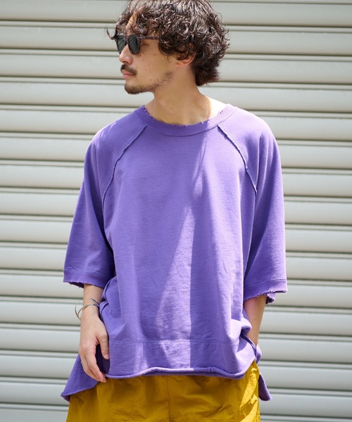 CIAOPANIC TYPY(チャオパニックティピー)の「【etsinta/エシンタ】ダメージBIGスウェット(スウェット・レディース・ホワイト/パープル/オレンジ/アイボリー・ONE SIZE)」の14枚目の写真