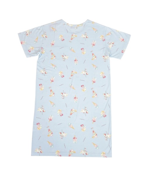 Candychuu（キャンディチュウ）の「ルームウェアワンピース（ルームワンピース・キッズ・ラベンダー/サックスブルー・XXS/M/XS/S）」の7枚目の写真