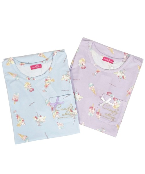 Candychuu（キャンディチュウ）の「ルームウェアワンピース（ルームワンピース・キッズ・ラベンダー/サックスブルー・XXS/M/XS/S）」の10枚目の写真