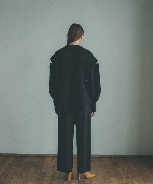 CLANE（クラネ）の「【CLANE(クラネ)】ベーシックタックパンツ 11110-7102（スラックス・レディース・ブルー/ブラック/ベージュ・1/2/0）」の18枚目の写真