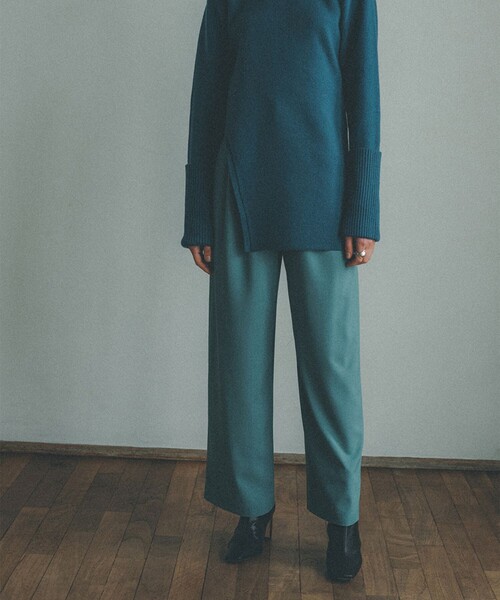 CLANE（クラネ）の「【CLANE(クラネ)】ベーシックタックパンツ 11110-7102（スラックス・レディース・ブルー/ブラック/ベージュ・1/2/0）」の19枚目の写真