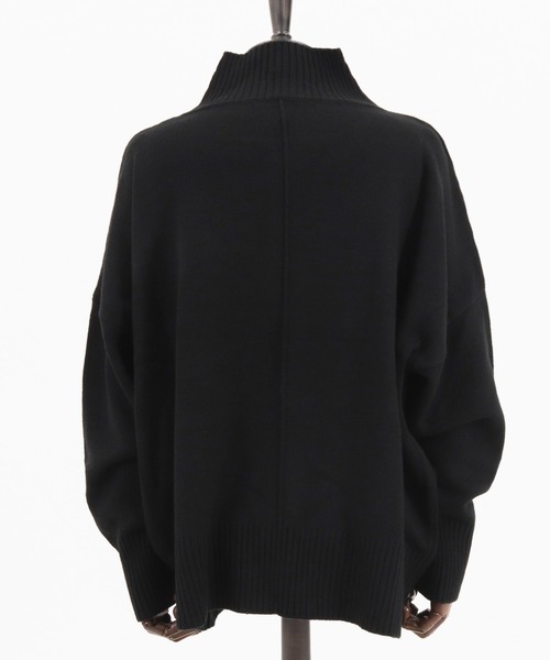 CAMBIO(カンビオ)の「mn2398-Gimmick Loose Turtle Neck Knit Pullover プルオーバー(ニット/セーター・メンズ・ブラック/オリーブ/グレイッシュベージュ/キナリ・S/M/L)」の21枚目の写真