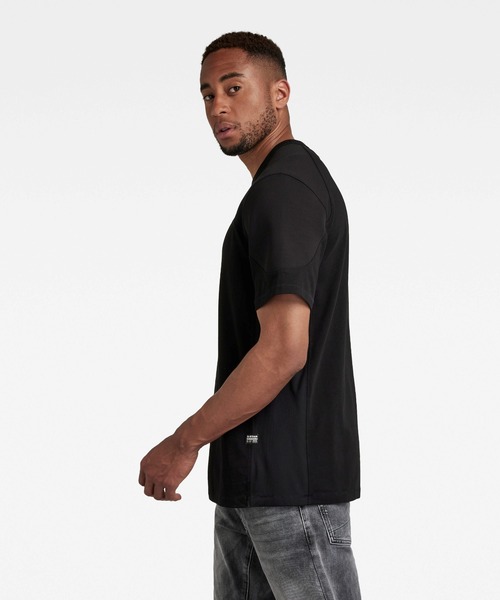 G-STAR（ジースター）の「MOTO NEOPRENE T-SHIRT（Tシャツ/カットソー・メンズ・ダークブラック/ダークブルー・SMALL/MEDIUM/LARGE/X-SMALL/XX-SMALL）」の6枚目の写真