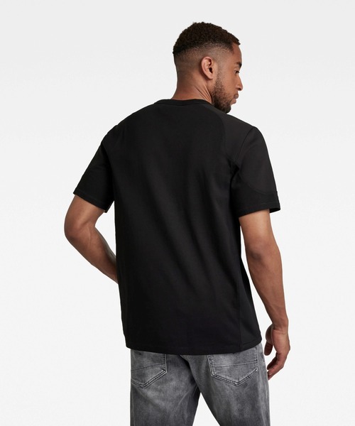 G-STAR（ジースター）の「MOTO NEOPRENE T-SHIRT（Tシャツ/カットソー・メンズ・ダークブラック/ダークブルー・SMALL/MEDIUM/LARGE/X-SMALL/XX-SMALL）」の9枚目の写真